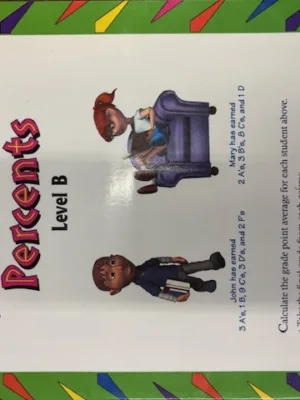 Math Word Porblems: Decimals & Percents Level B