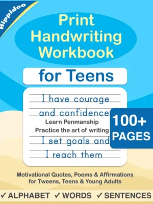 Print Handwriting Workbook for Teens