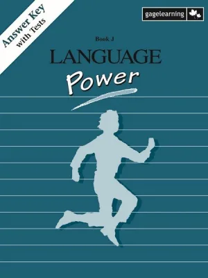 Language Power - Answer Key, Level J